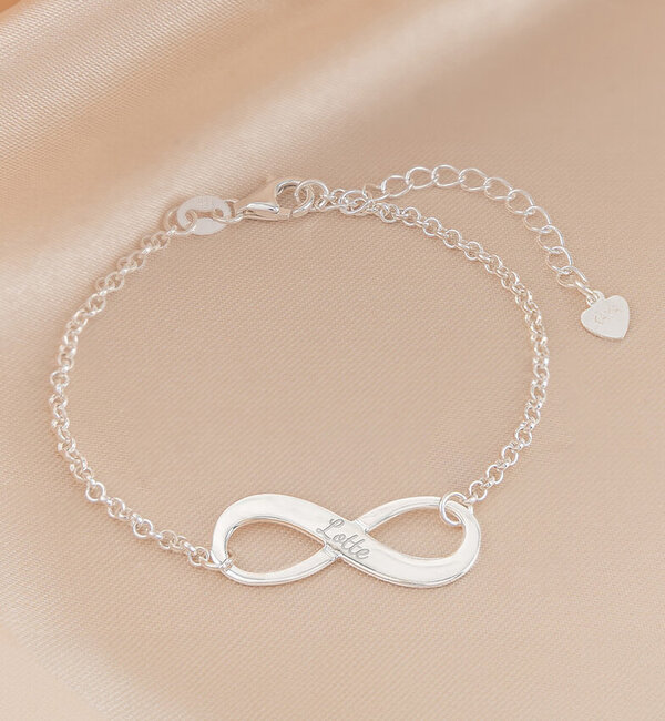 KAYA sieraden Armband 'Infinity' met Gravure