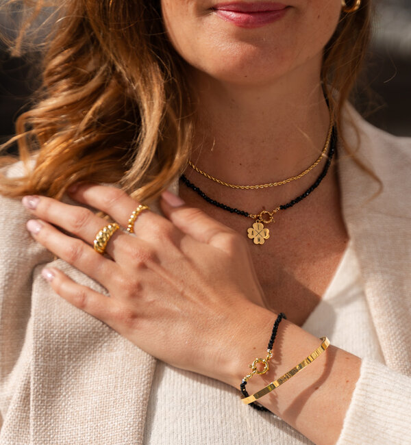 KAYA sieraden Slavenarmband 'Classic' met Gravure