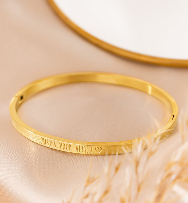 KAYA sieraden Slavenarmband 'Kies je tekst'