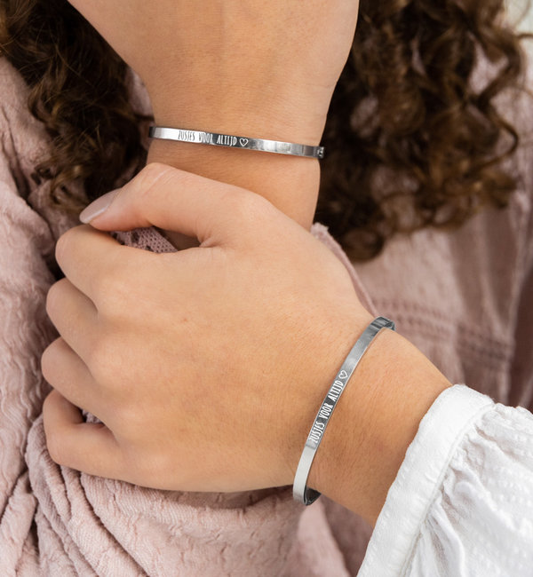 KAYA sieraden Slavenarmband 'Kies je tekst'