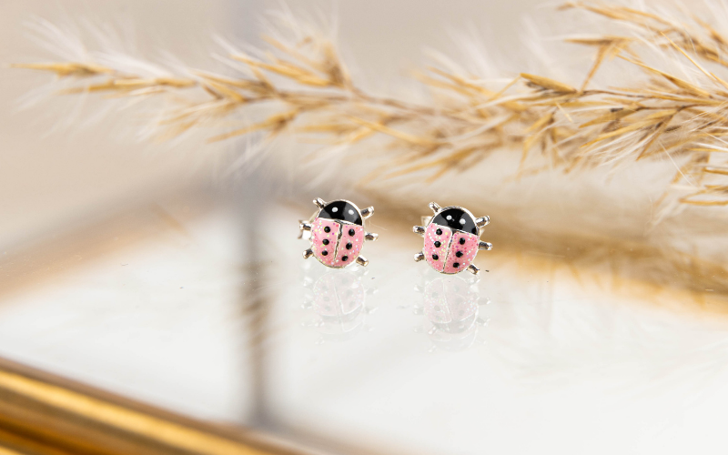 Lieveheersbeestje oorbellen