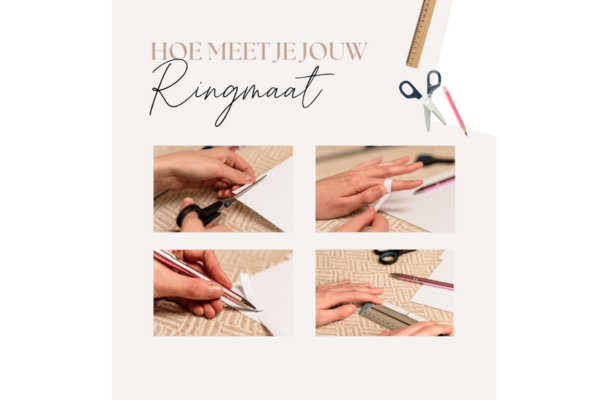 Instucties om je ringmaat op te meten