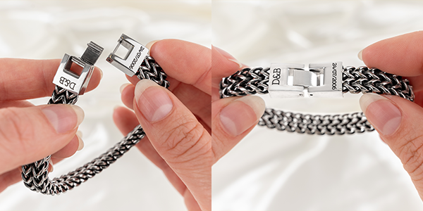 Sluiting RVS schakelarmband