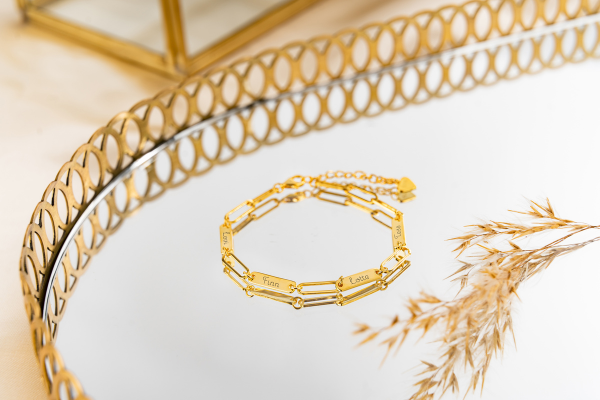 Armband closed forever namen gravure verguld