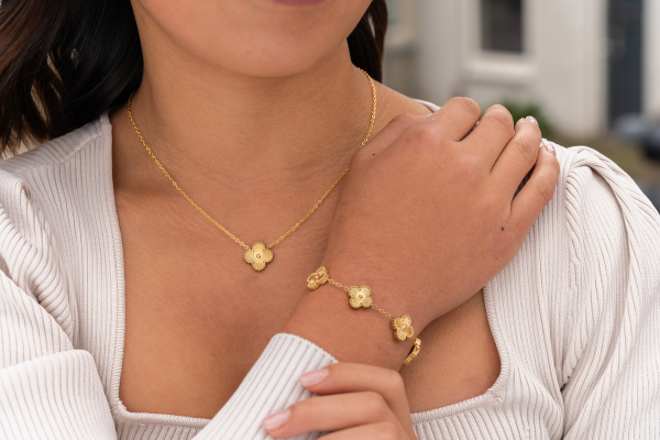 Klaver set Lucky stainless steel