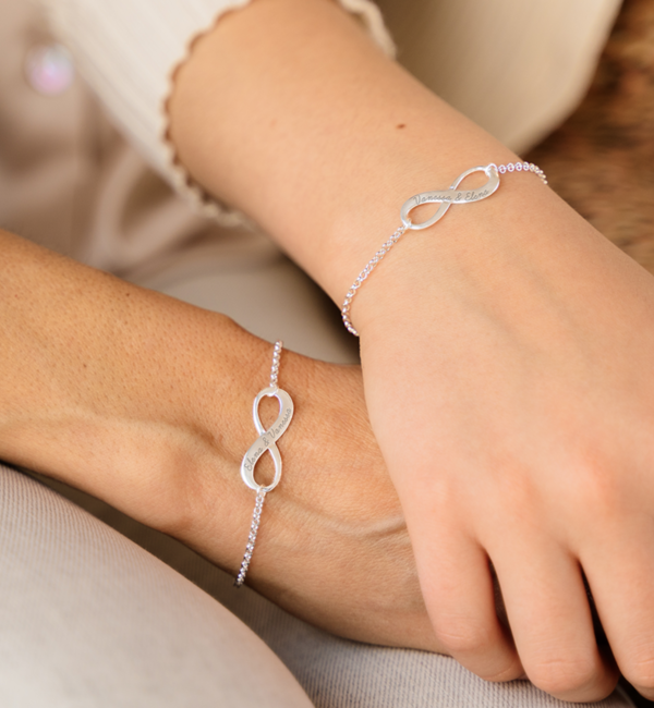 KAYA sieraden Armband 'Infinity' met Gravure