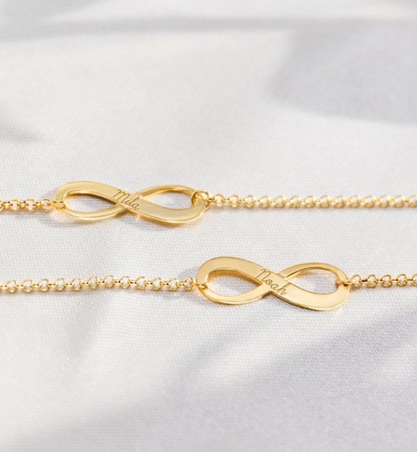 KAYA sieraden Armband 'Infinity' met Gravure