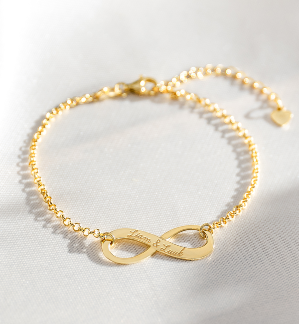 KAYA sieraden Armband 'Infinity' met Gravure