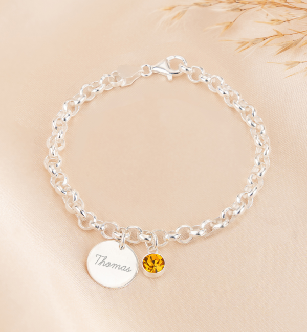 KAYA sieraden Armband  met Naam en Geboortesteen