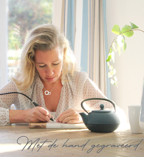 KAYA sieraden Armband met Naam en Geboortesteen 'Beaded'