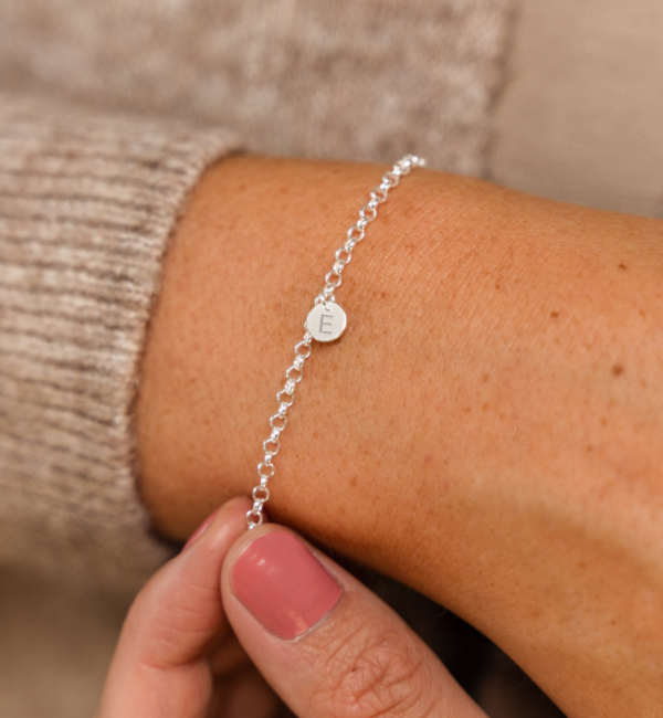 KAYA sieraden Bedelarmband met 1 letter 'Initials'