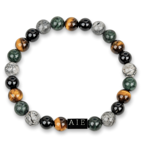 KAYA sieraden Edelstenen Armband Heren Mixed Forest