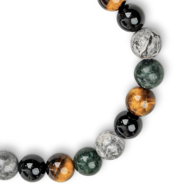 KAYA sieraden Edelstenen Armband Heren Mixed Forest