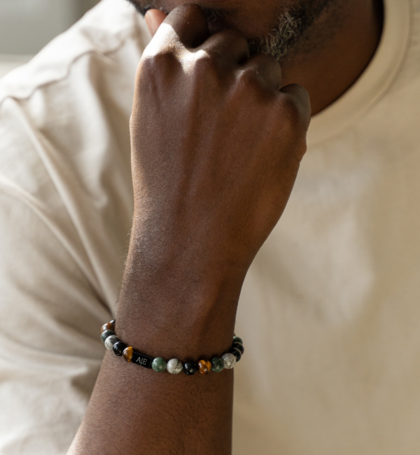 KAYA sieraden Edelstenen Armband Heren Mixed Forest