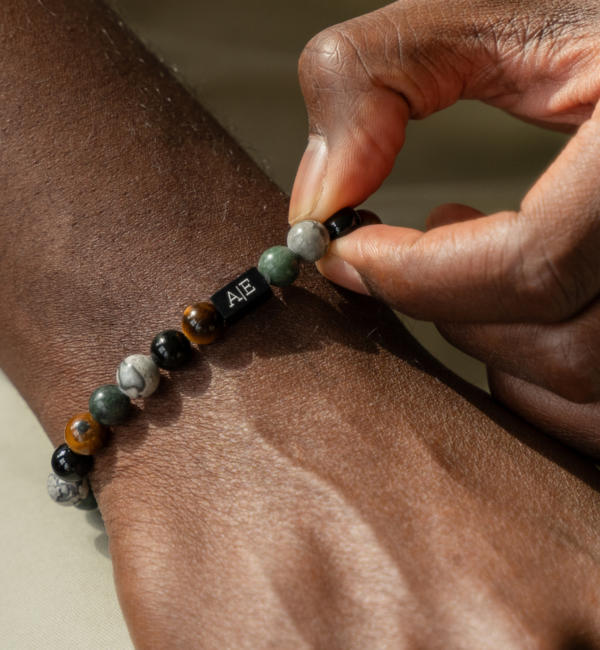 KAYA sieraden Edelstenen Armband Heren Mixed Forest