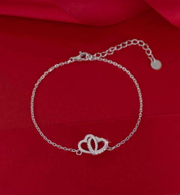 KAYA sieraden Hartjes Armband Pavé met Kristallen