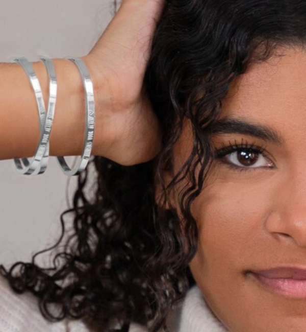 KAYA sieraden Slavenarmband 'Kies je tekst'